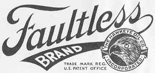 Hawkeye Oil Company - Faultless Brand